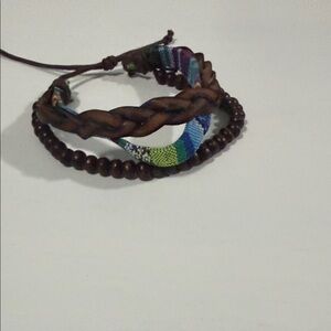 Paparazzi Brown and Blue Bracelet Set